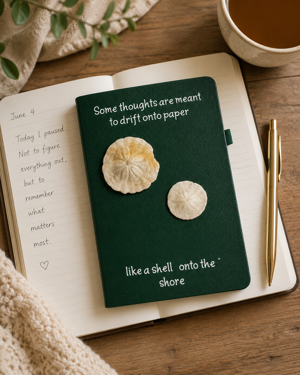 "Some Thoughts Are Meant to Drift" Sand Dollar Journal