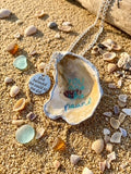"You Are the Pearl" Oyster Shell Car & Bag Charm