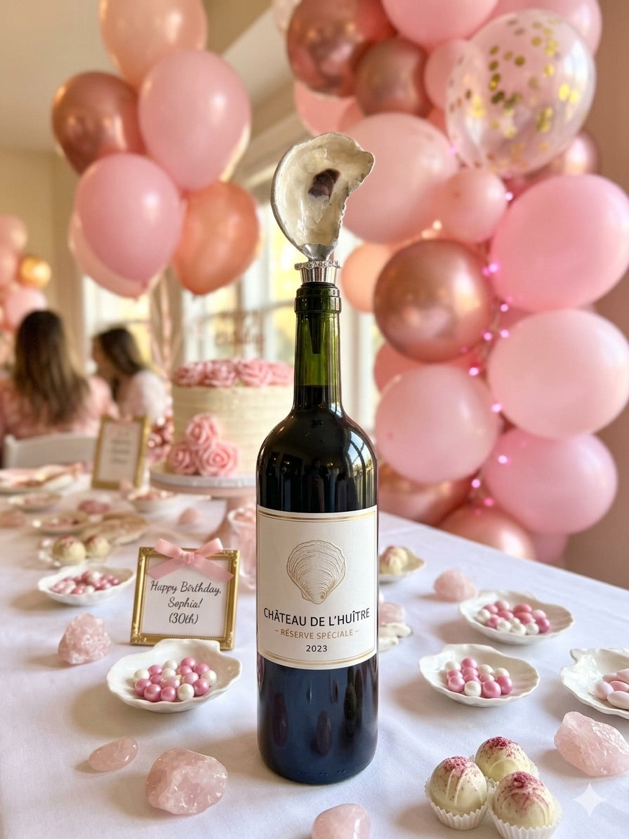Oyster Shell Wine Bottle Stopper